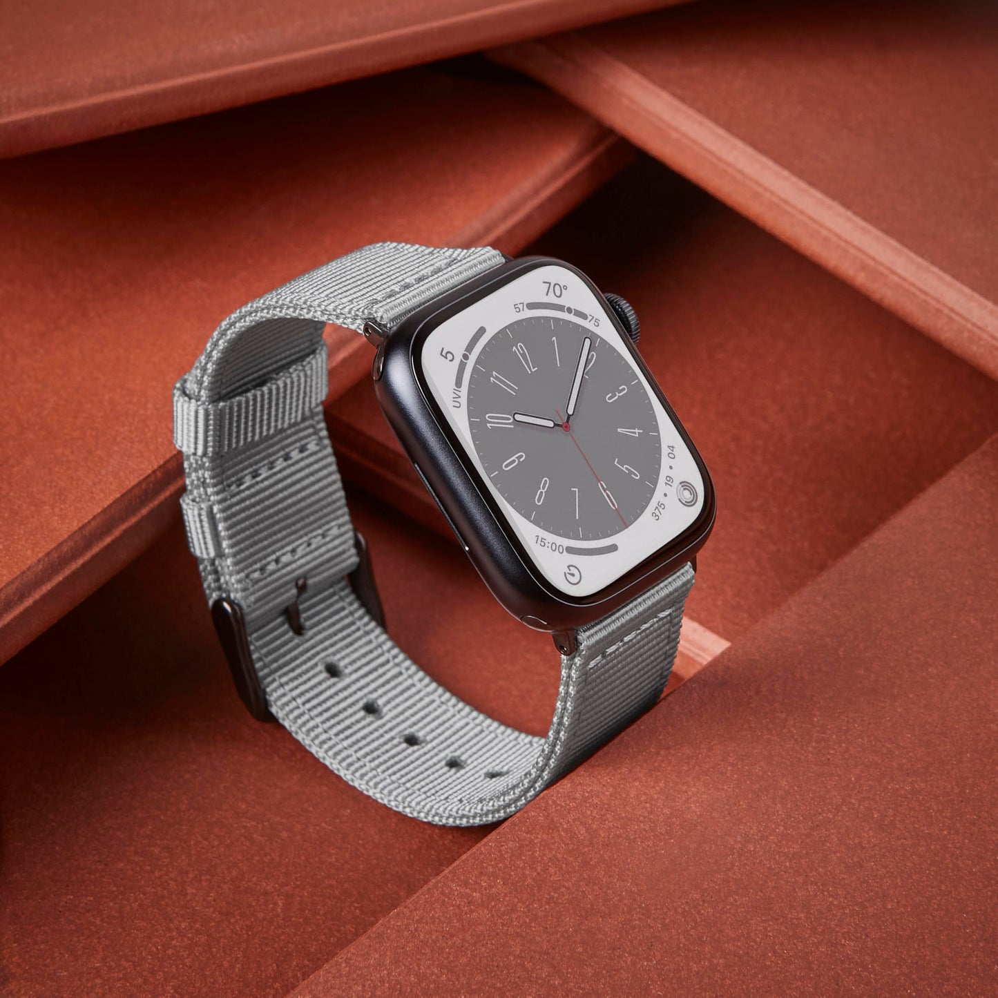 Archer Watch Straps - Premium Nylon Straps For Apple Watch (Gray, Black, 40/41/42Mm)
