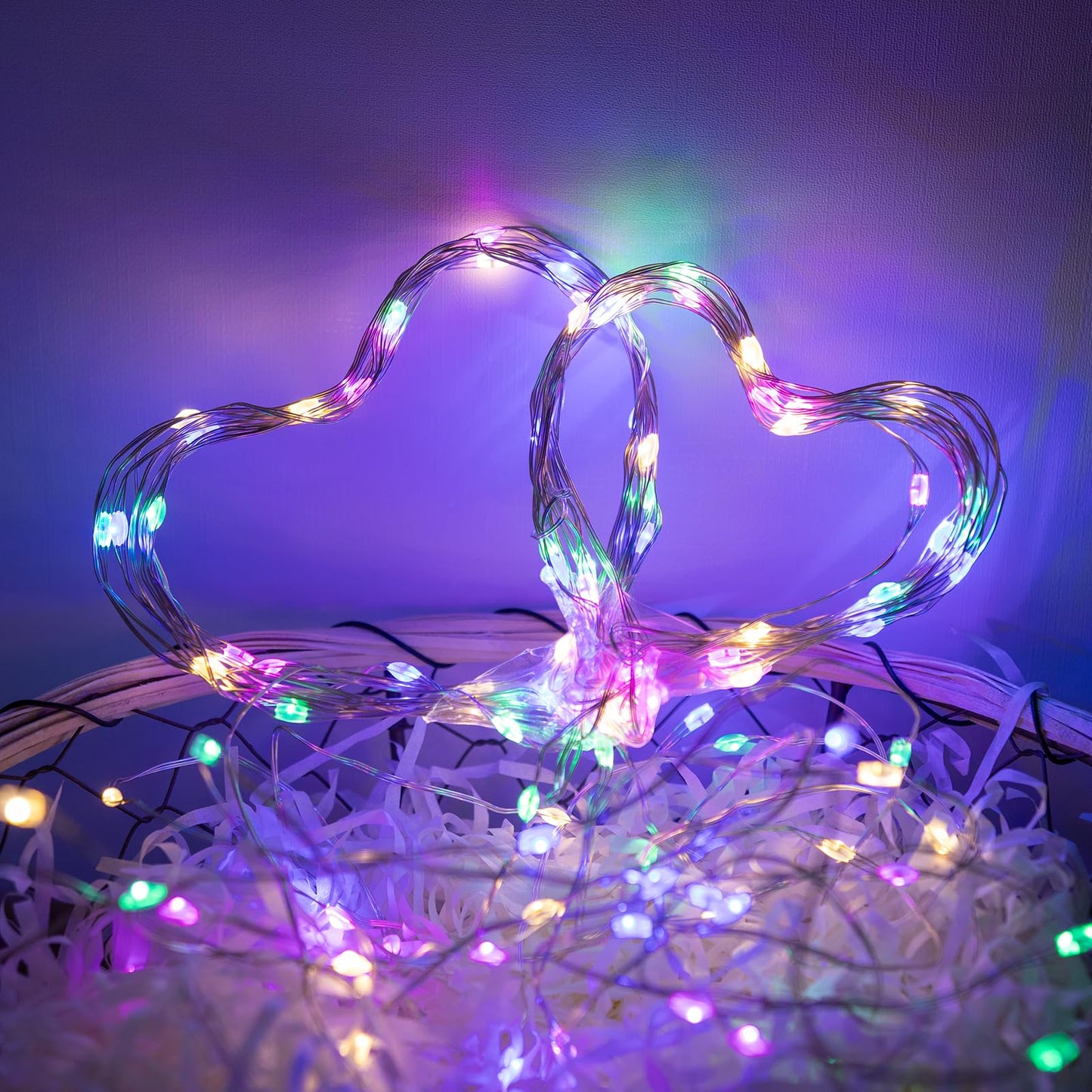 Zeluxdot 100Ft Fairy Lights, 300 Leds Waterproof Twinkle String Lights, Multicolor Copper Wire, Remote Control For Indoor/Outdoor Use