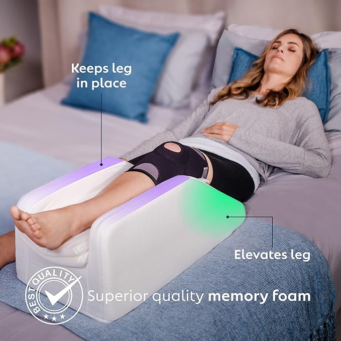 Adjustable Leg, Knee, Ankle Support and Elevation Pillow | Surgery | Injury | Rest | (Standard)