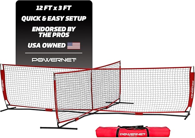 PowerNet 4 Way Soccer Net, Portable Indoor & Outdoor Soccer Training, Game and Training Equipment for Adults and Kids, Ide...