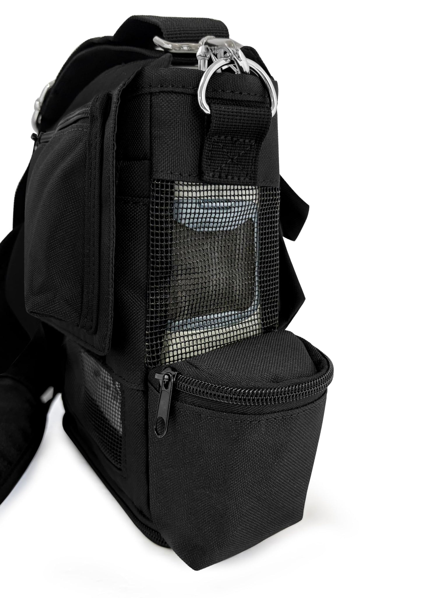 O2TOTES USA Lightweight Carry Bag for Inogen One G5 & Rove 6 - 15 oz Breathable Mesh, Multiple Pockets & Zippered Bottom for Easy Battery Access