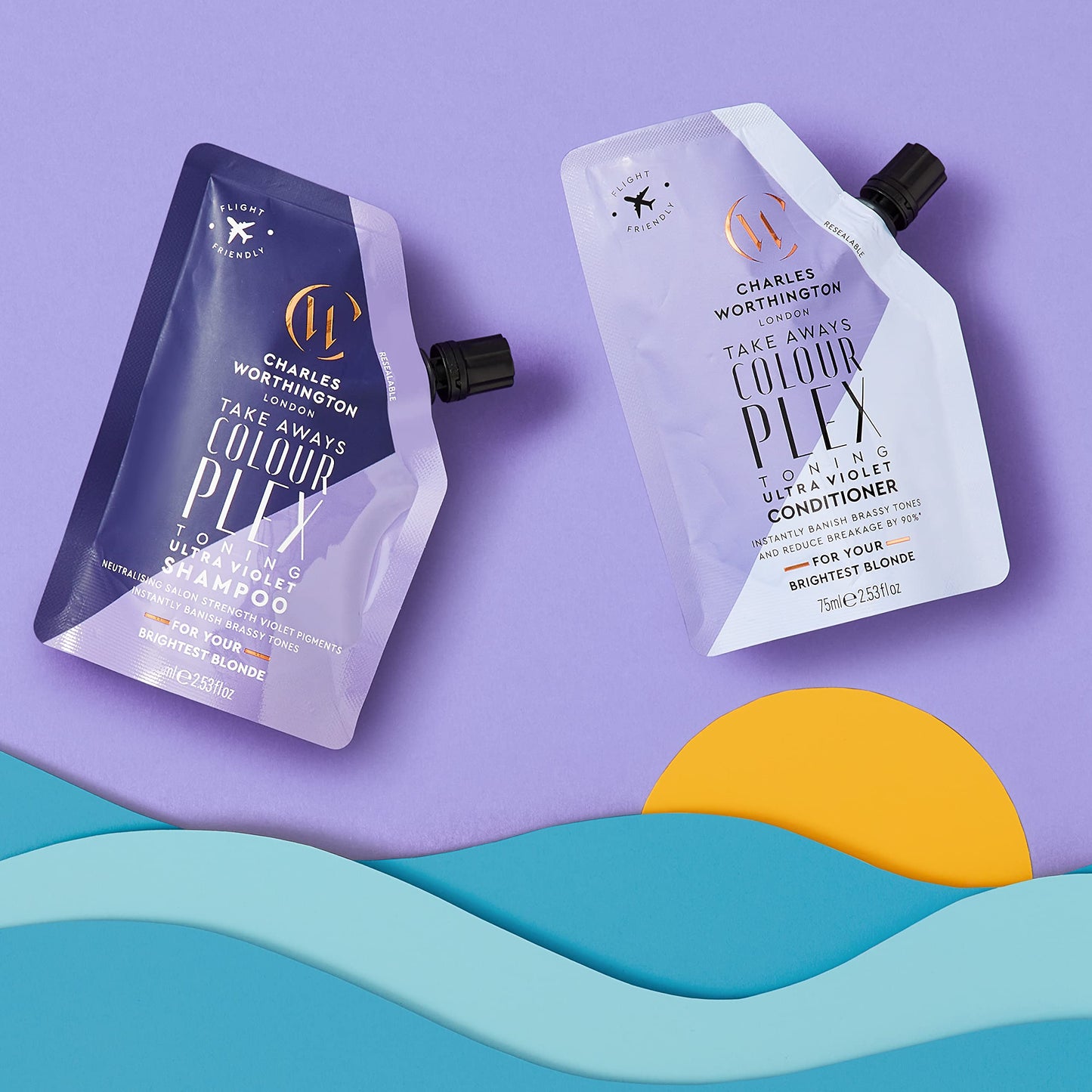 Charles Worthington Colourplex Toning Ultra Violet Shampoo Takeaway