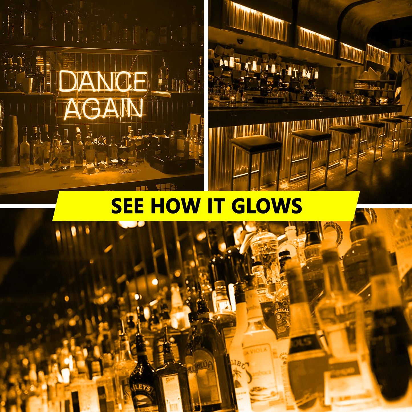 Wiyifada Led A19 Orange Light Bulb 8 Pack, 9W E26 Base For Home, Party & Holiday Lighting