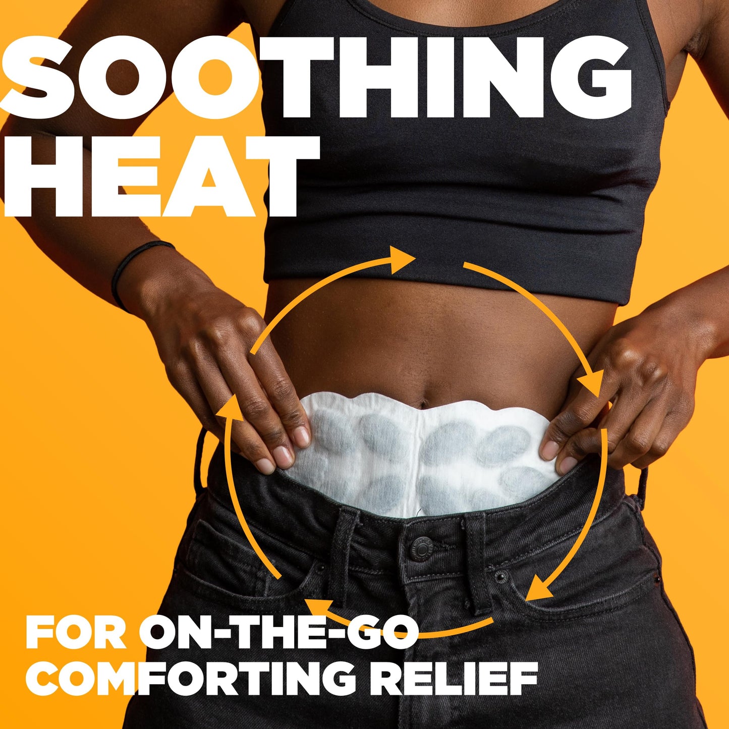 ThermaCare Menstrual Heating Pads - Portable, Adhesive HeatWraps for Period Cramps & Backache Relief - Discreet, Cord-Free Heat Therapy - Up to 8 Hours of Relief