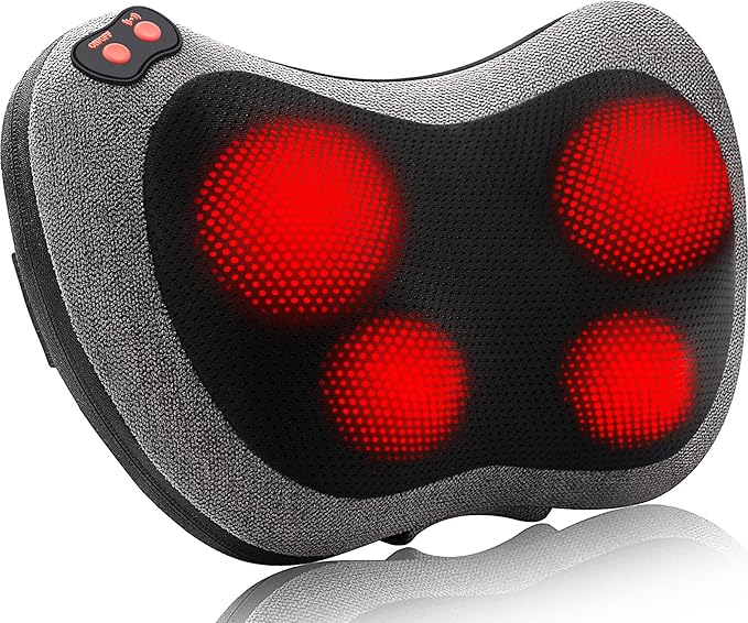 Papillon Shiatsu Back Massager with Heat, Deep Tissue Massage Pillow for Neck,Shoulder,Foot & Lower Back Pain Relief,Elect...