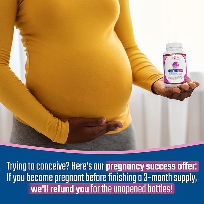 Daily Wellness Fertility Blend for Women - Fertility Supplements for Women, Conception Fertility Prenatal Vitamins, Trying to Conceive Progesterone Supplements, Cycle Support Conception Pills - 2 Pack