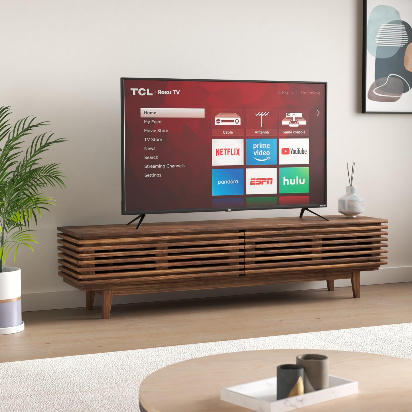 TCL 65-inch Class 4-Series 4K UHD HDR Smart Roku TV – 65S435, 2021 Model