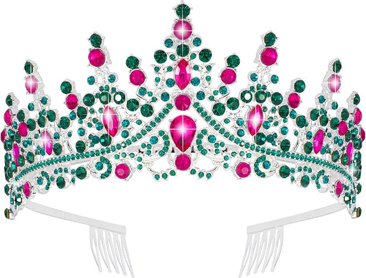 KICOSY Princess Tiara for Women Adult - Sparkling Rhinestone Crown Headband for Birthday Party, Halloween, Prom & Cosplay ...