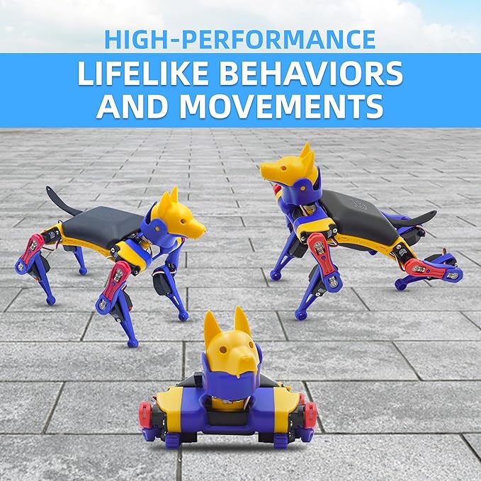 Petoi Robot Dog Bittle X V2 (Pre-Assembled) | Robotics Kit | Coding Smart Robot Kit, Voice Control, Programmable Quadruped Robot, Open Source, STEM & Robotics Education