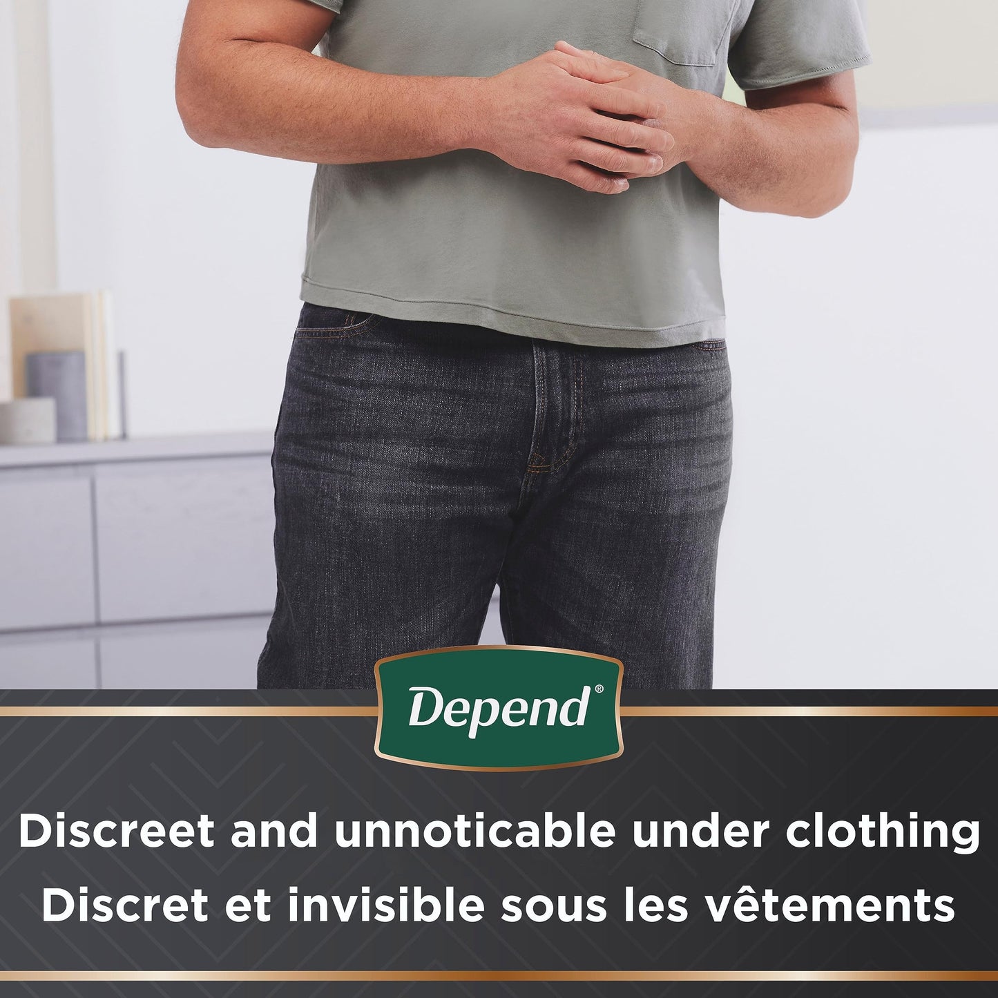 Depend Real Fit Incontinence Underwear for Men with Maximum Absorbency, Large/X-Large, 12 Count