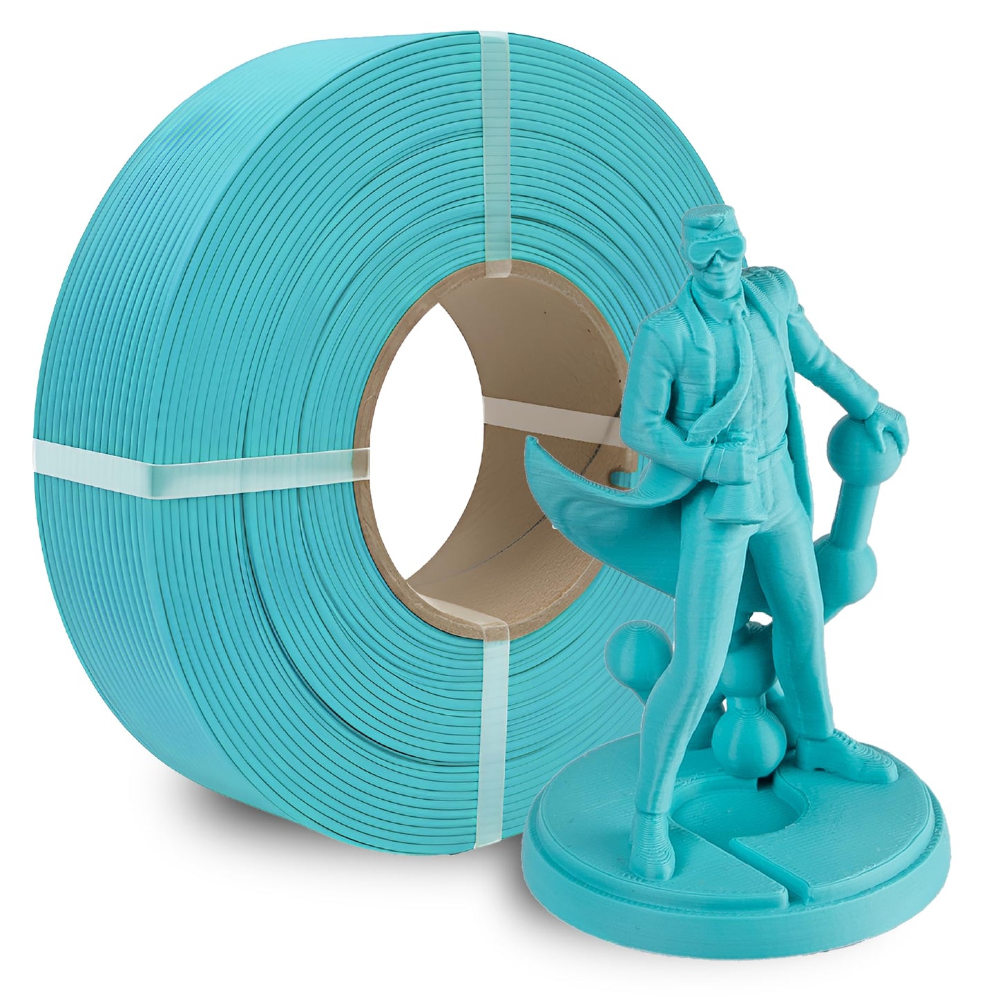 Polymaker Panchroma Refill Spool Matte Arctic Teal PLA 3D Printing Filament Refill, Compatible with All Reusable Spools and All