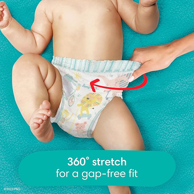 Pampers Diapers - Cruisers 360 - Size 4, 21 Count, Babyproof up to 100% Leakproof Pull-On Diaper (Packaging May Vary)