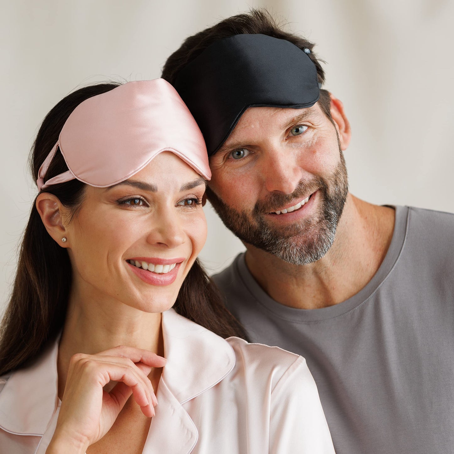 Fishers Finery 25 Momme Pure Mulberry Silk Sleep Eye Mask with Adjustable Strap (Black)