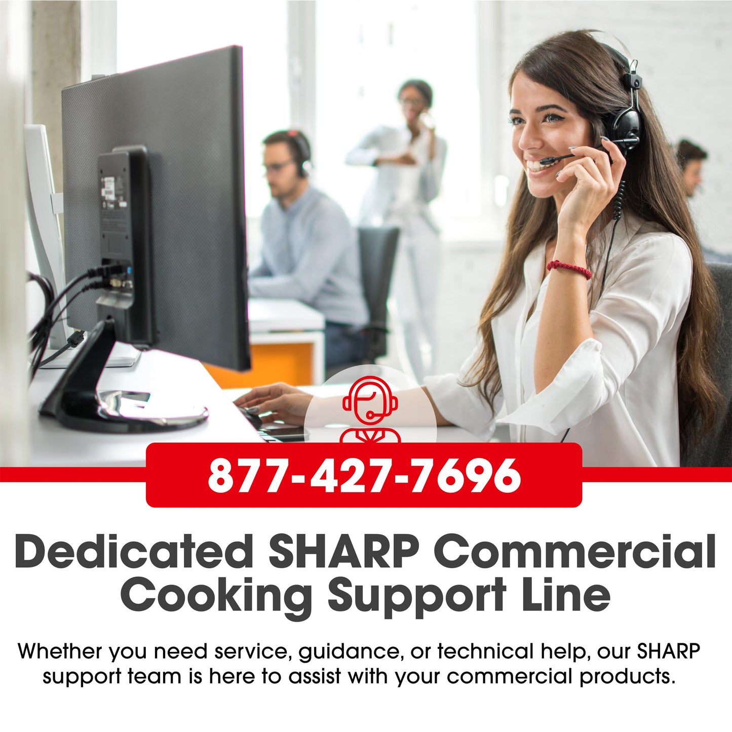 Sharp R-21LCFS Medium-Duty Commercial Microwave Oven with Dial Timer, Stainless Steel, 1000-Watts, 120-Volts