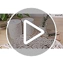 joycraft Macrame Cord, Off White Cotton Rope, 6mm x 32 Yard Natural White Cotton Macrame Rope, 3 Strand Twisted Cotton Str...