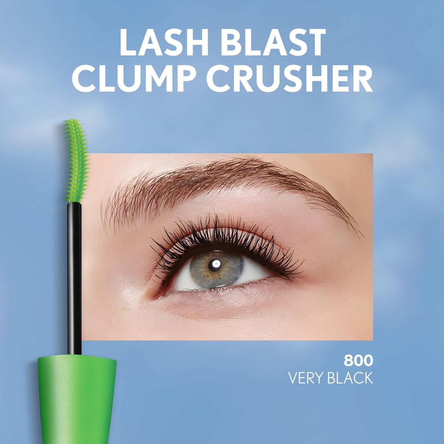 COVERGIRL Clump Crusher Waterproof Mascara, 20X More Volume, Double Sided Brush, Long-Lasting Wear - 830 Black Waterproof (Pack