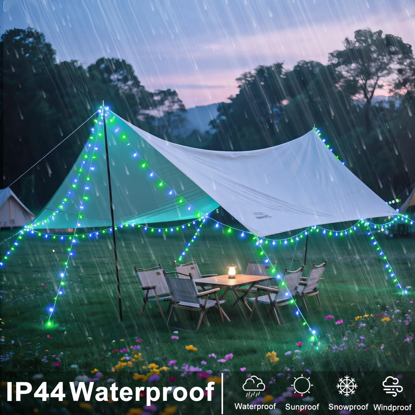 250 Led Blue Green Christmas Lights Outdoor Waterproof  82Ft Clear Wire Christmas Tree Lights 8 Modes Plug In Twinkle Fairy Lights For Indoor Christmas Bedroom Tree Decoration