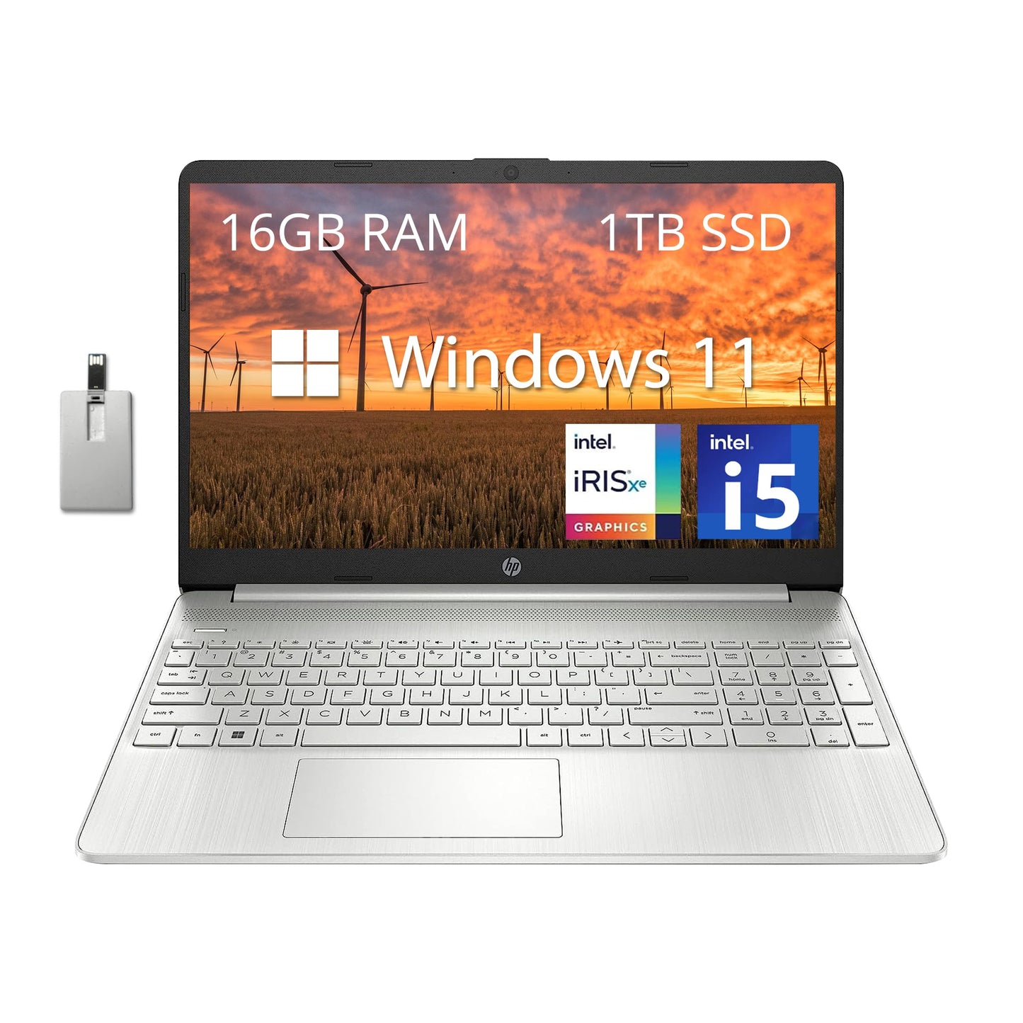 Hp 15.6 Fhd Business Laptop, Intel I5-1135G7 Processor, 16Gb Ram, 1Tb Pcie Ssd, Intel Iris Xe Graphics, Wi-Fi 6, Ture Vision Hd