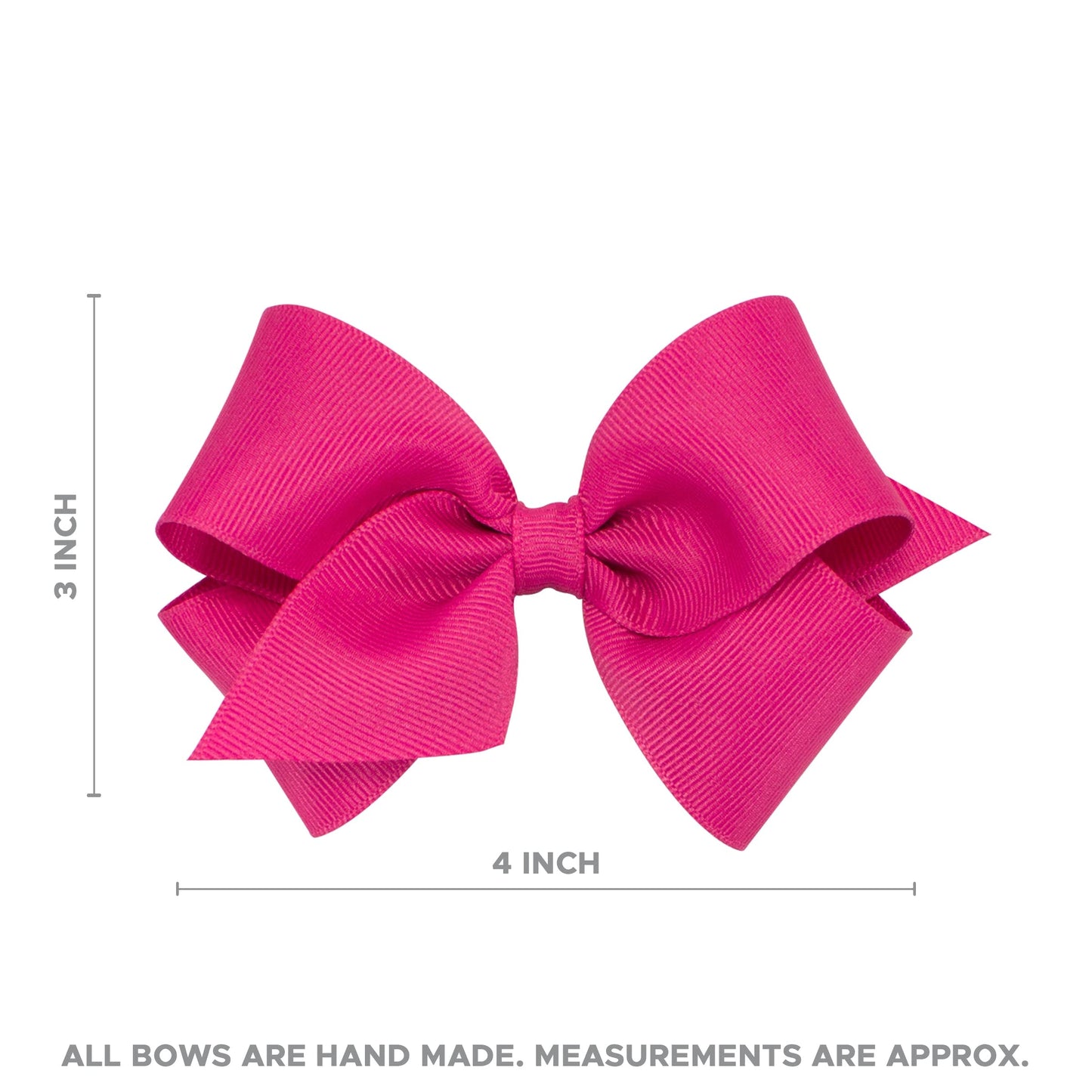 Wee Ones Girls' 3 pc Set Solid Grosgrain Variety Pack on a WeeStay No-Slip Hair Clip, Small, Light Pink, Light Orchid, Millenniu