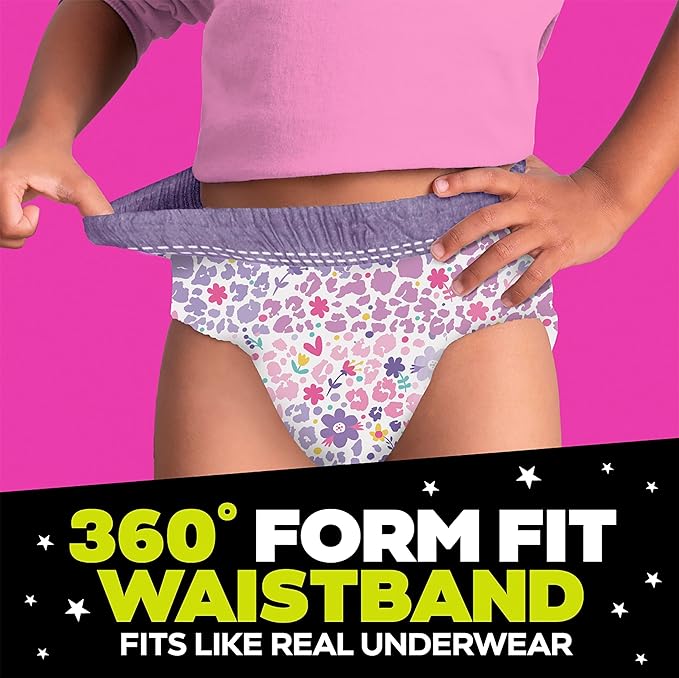 Ninjamas Girls Bedwetting Nighttime Underwear - Size L (64-95+ lbs), 11 Count, Overnight Protection, Ultra Absorbent, Hypoallergenic