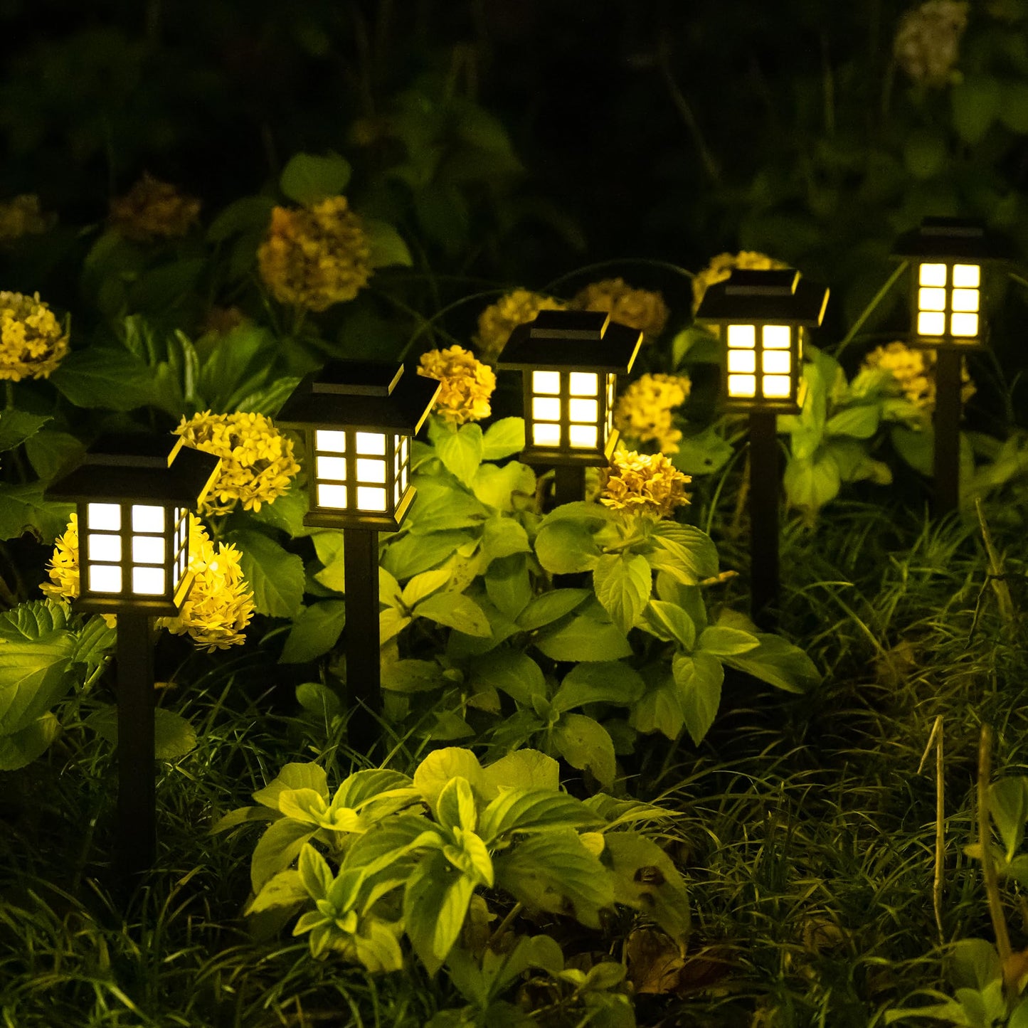 SOLPEX Solar Path Lights, 12 Pack, Waterproof, Warm White, Acrylonitrile Butadiene Styrene, Model P-L-12FXD