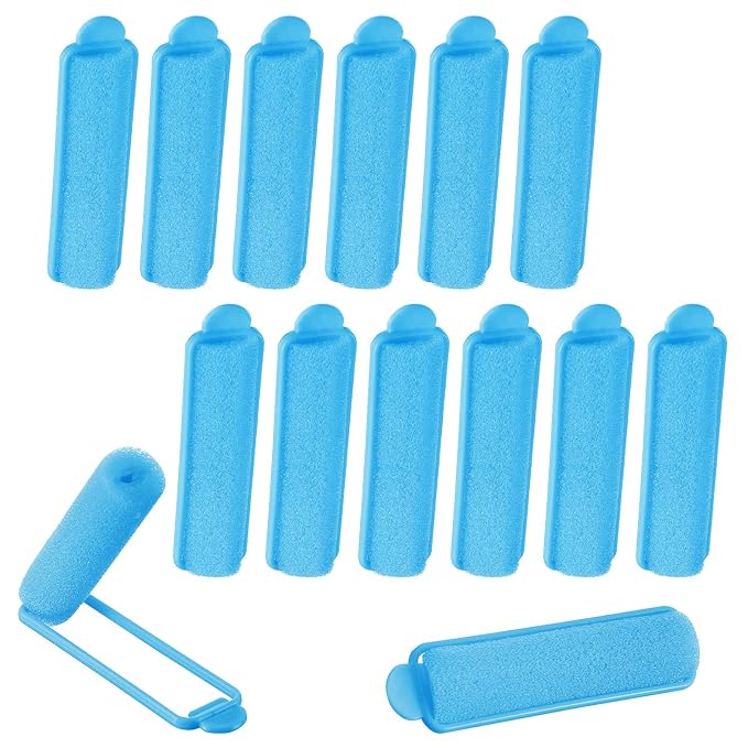 Oruola 14pcs Sponge Hair Rollers, 2.67 In Foam Hair Rollers, Soft Sponge Rollers for Women's Hair Styling, Long Short Hair...