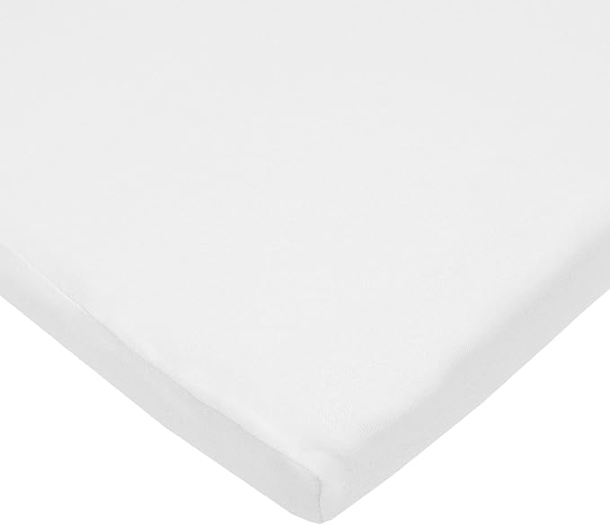 American Baby Company 3 Pack 100% Natural Cotton Fitted Cradle/Bassinet Sheets 36" x 18" - Soft, Breathable & Hypoallergenic Bed Sheets, Blue/Gray/White, Neutral for Boys & Girls