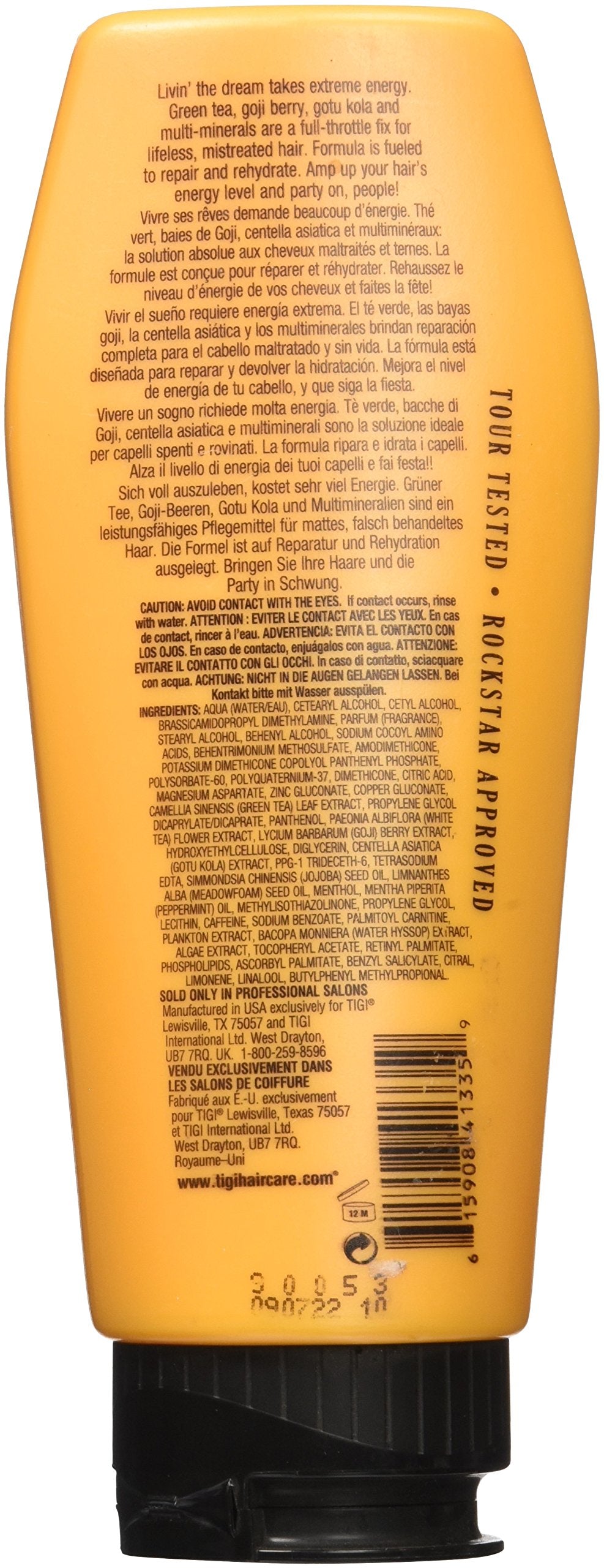 TIGI Rockaholic Livin the Dream Conditioner and Energy, 8.45 Ounce