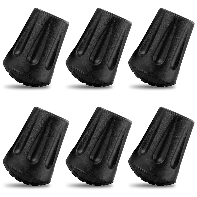 Park Ridge Outfitters Hiking Pole Tips - 6 Pack - Replace Lost or Worn Standard Hiking and Trekking Pole Tips