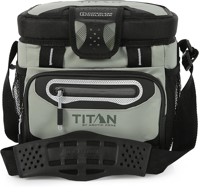 Arctic Zone Titan Deep Freeze Cooler - Zipperless Hardbody Cooler - Small & Large Capacity- Beach & Camping Cooler - Deep Freeze Insulation, HardBody Liner, and SmartShelf