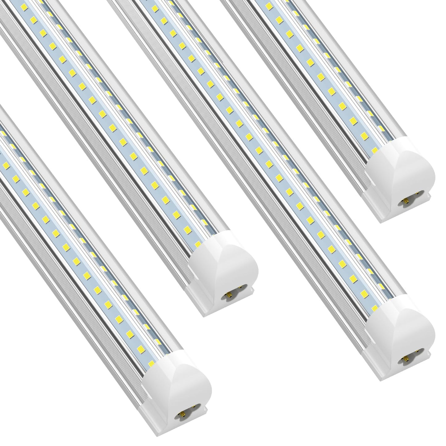 SHOPLED LED Shop Light Fixture, 27W 3510LM, 5000K Daylight, V Shape, 3FT, 4 Pack, Aluminum