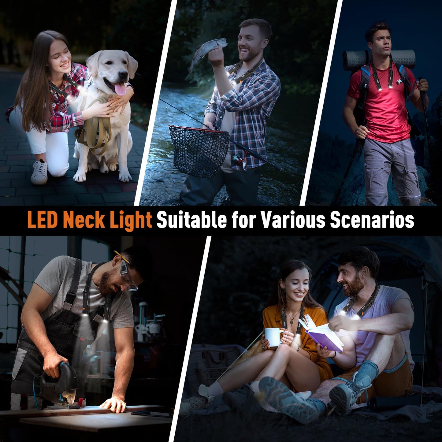 Zooi Stocking Stuffers For Men mature-themeds Him  Christmas Mens Gifts For Men Dad  Neck Reading Light  Mens Stocking Stuffers  Dad Gifts For Him  White Elephant Gift For mature-themeds  Cool Gadgets Stuff