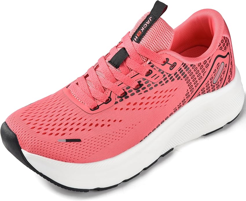 JACKSHIBO Wide Toe Box Shoes Women Arch Support Wide Sneakers for Running Walking Athletic Tennis Orthopedic Plantar Fasci...