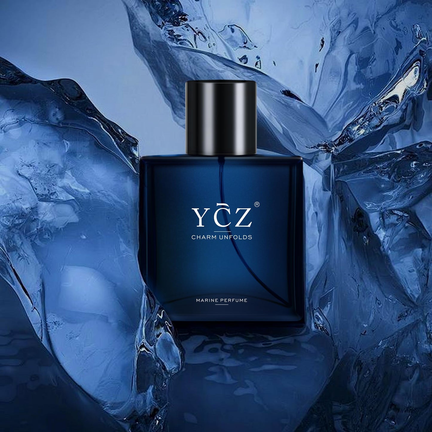 Ycz Midnight Marine Perfume for Men, 1.7 oz. Refreshing & Warm Masculine Scent for Daily Use Men's Casual Cologne Smell Fresh All Day A Gift for Any Occasion