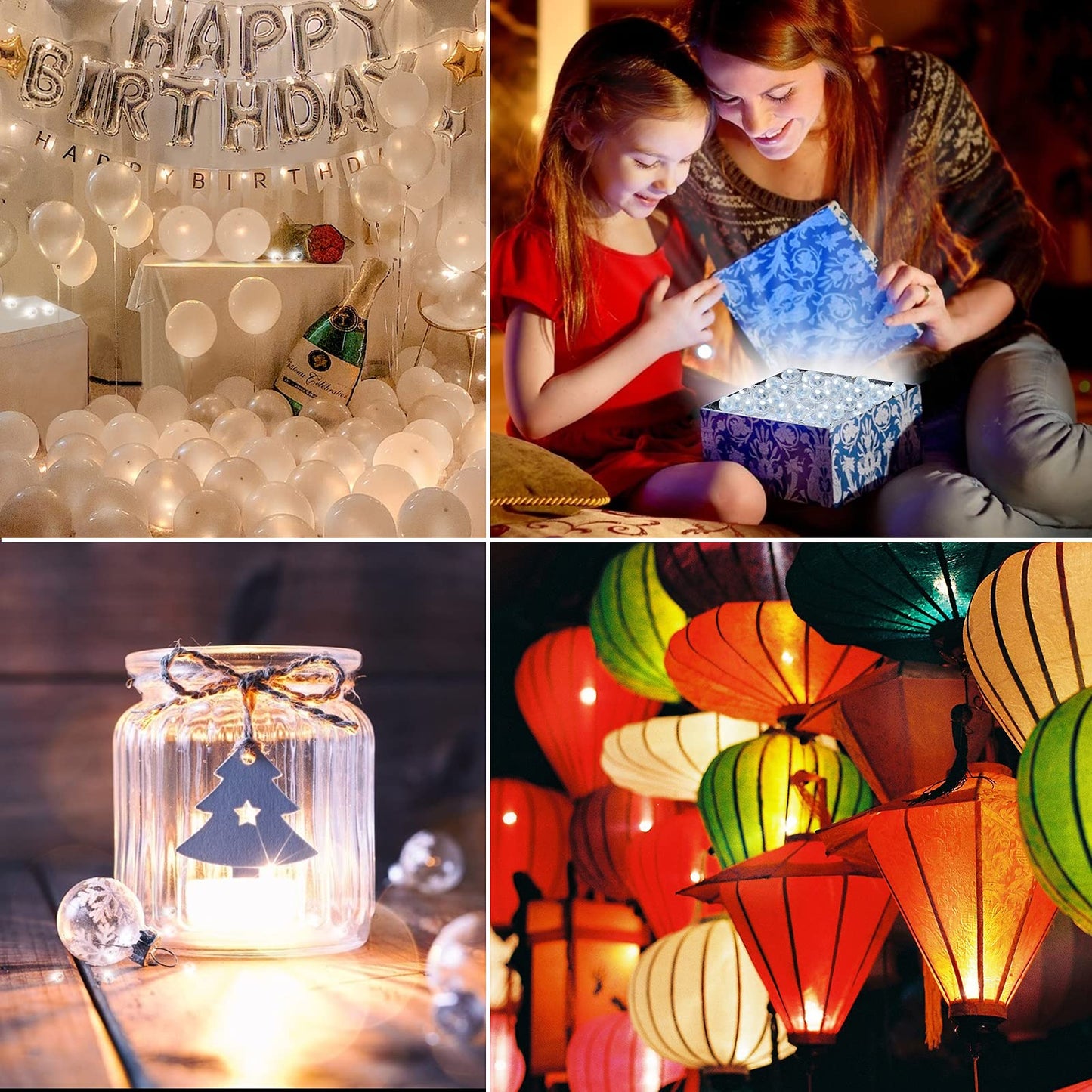 Aogist 200pcs Yellow Balloon Light,Long Standby Time Waterproof Mini Ball Light,Round LED Flash Lamp for Paper Lantern Balloon Party,Wedding,Birthday,Festival,New Year and Christmas Decorative