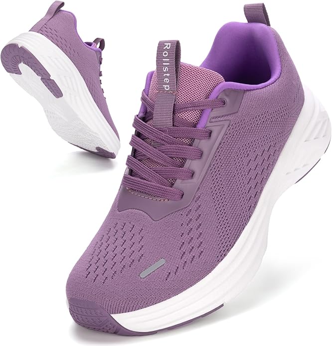 Rollstep Wide Toe Box Shoes Women Sneakers Extra Wide Width Arch Support Non-Slip Tennis Athletic Ultralight Running Shoes...