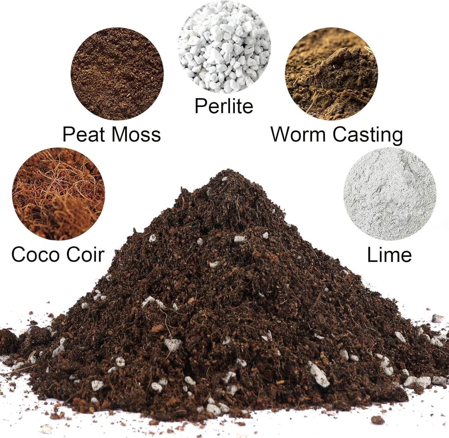 Potting Soil Mix 1qt for Indoor Plants, Organic Houseplant Soil Well Draining Dirt Ready to Use, Fit for House Plant Like Pothos, Philodendron, Monstera, African Violet