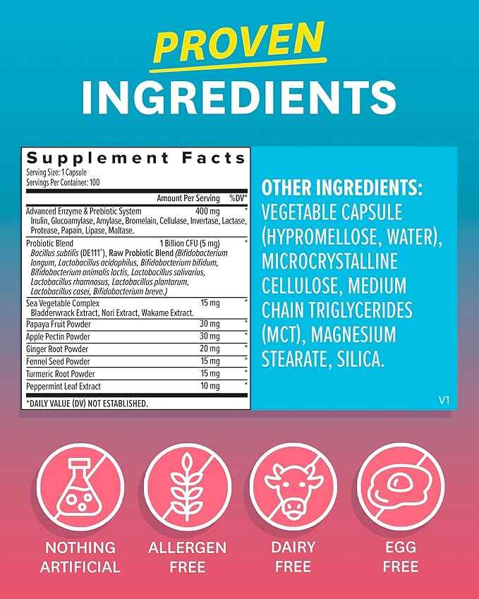 Zenwise Health Probiotics for Women - Digestive Enzymes for Bloating Relief, Vaginal Health, and Gut Flora Health, Daily Women Probiotic & Prebiotic Supplement for Digestive Health - 100 CT