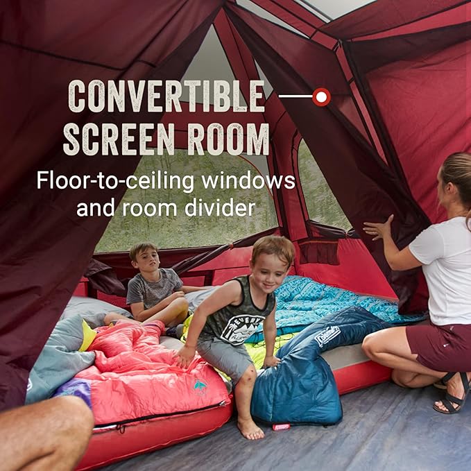 Coleman Skylodge Instant Camping Tent, BlackBerry