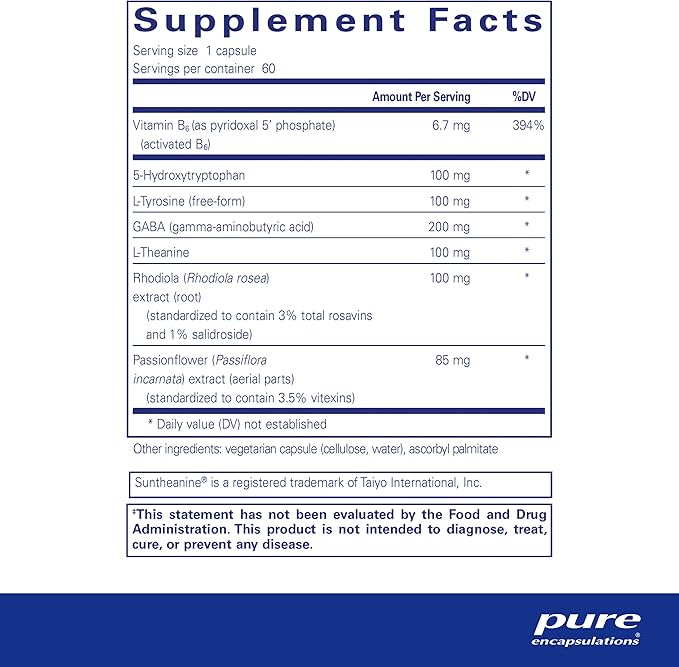 Pure Encapsulations Emotional Wellness | Support for Occasional Stress* | 60 Capsules