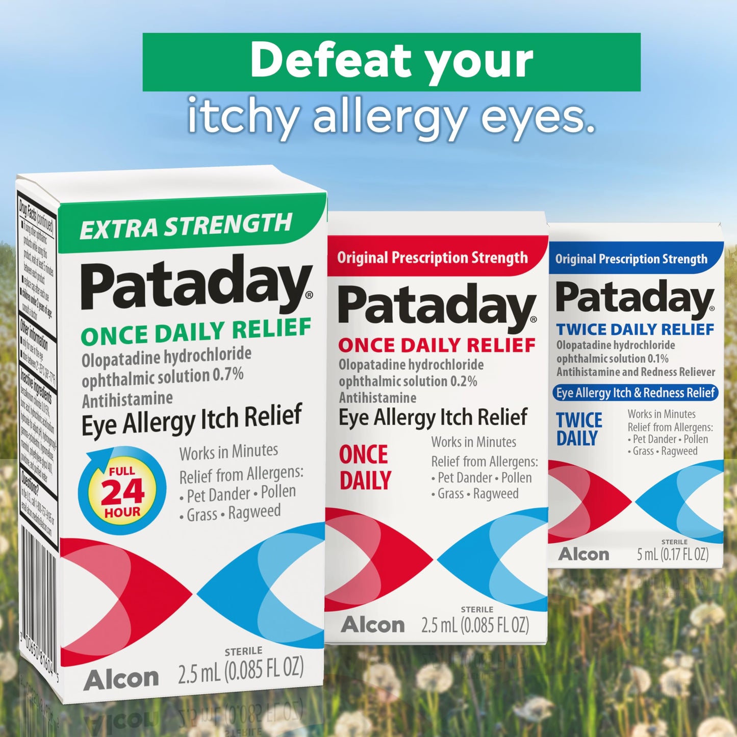 Alcon Pataday Once Daily Relief Extra Strength Relief, 2.5 mL (Pack of 2)