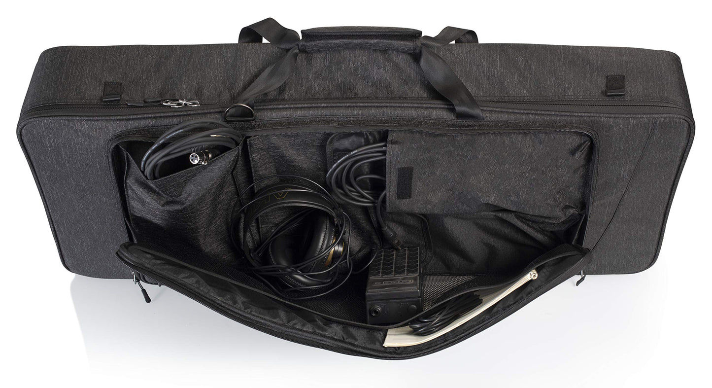 Gator Transit Keyboard Gig Bag Protective Gig Bag For 61-Note Slim Keyboards