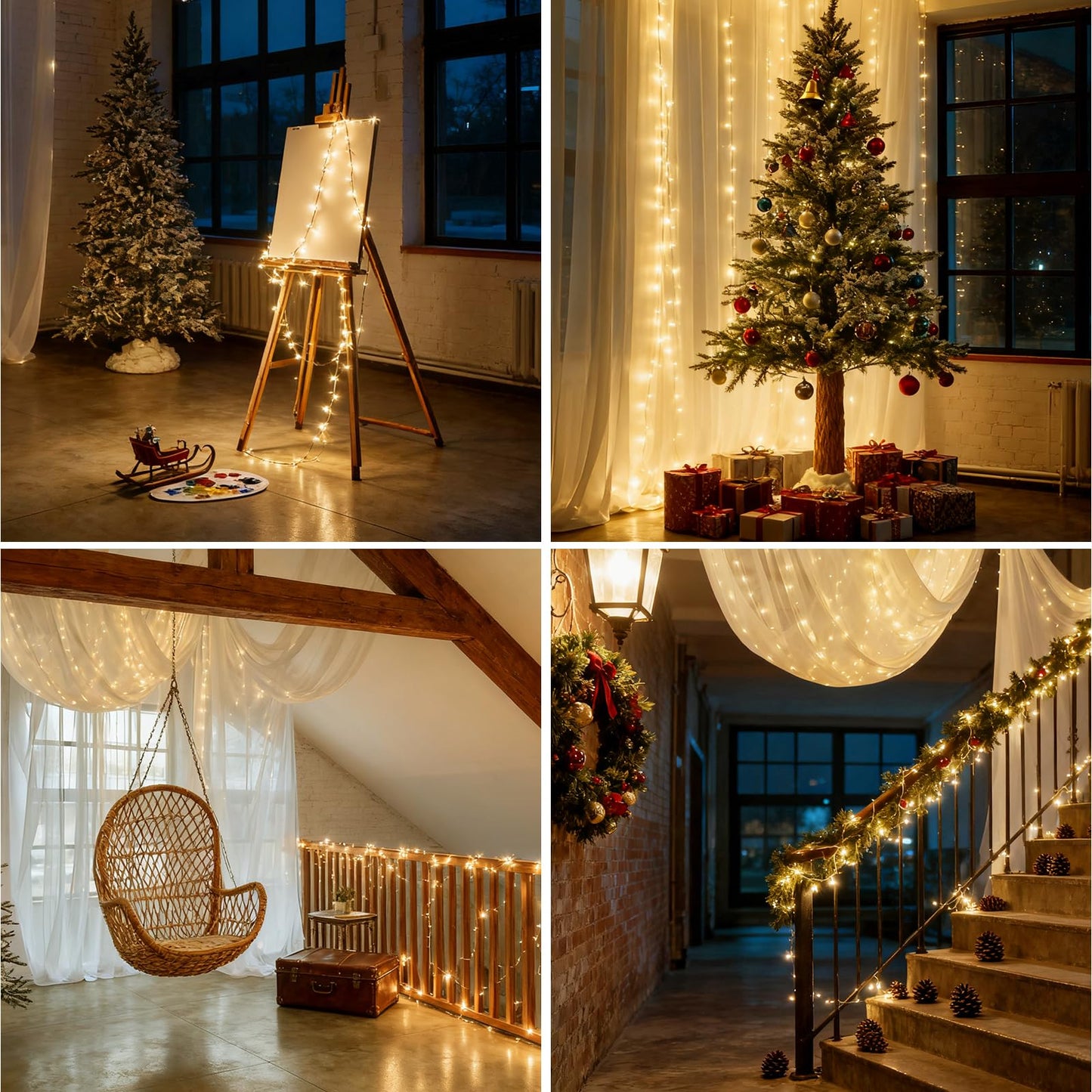 Fairy Lights Plug In  Dailyart 2000 Led Twinkle String Light With Remote 130Ft Waterproof 8 Modes Warm Cluster Lights With Timer For Bedroom Wreath Window Wedding Christmas Tree Decoration  Green Wire