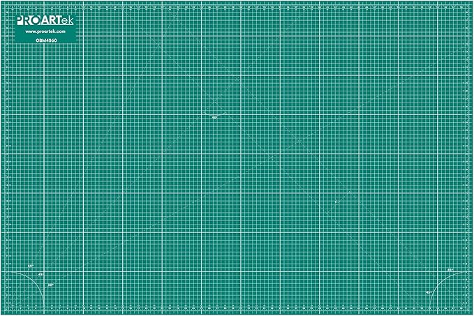 PK00012 Model GBM4060 Series 40" x 60" Professional Cutting Mat; Double-Sided Green/Black; Self-Healing; For Graphic Arts, Hobbies, Sewing, Scrapbooking, and other Cutting Projects