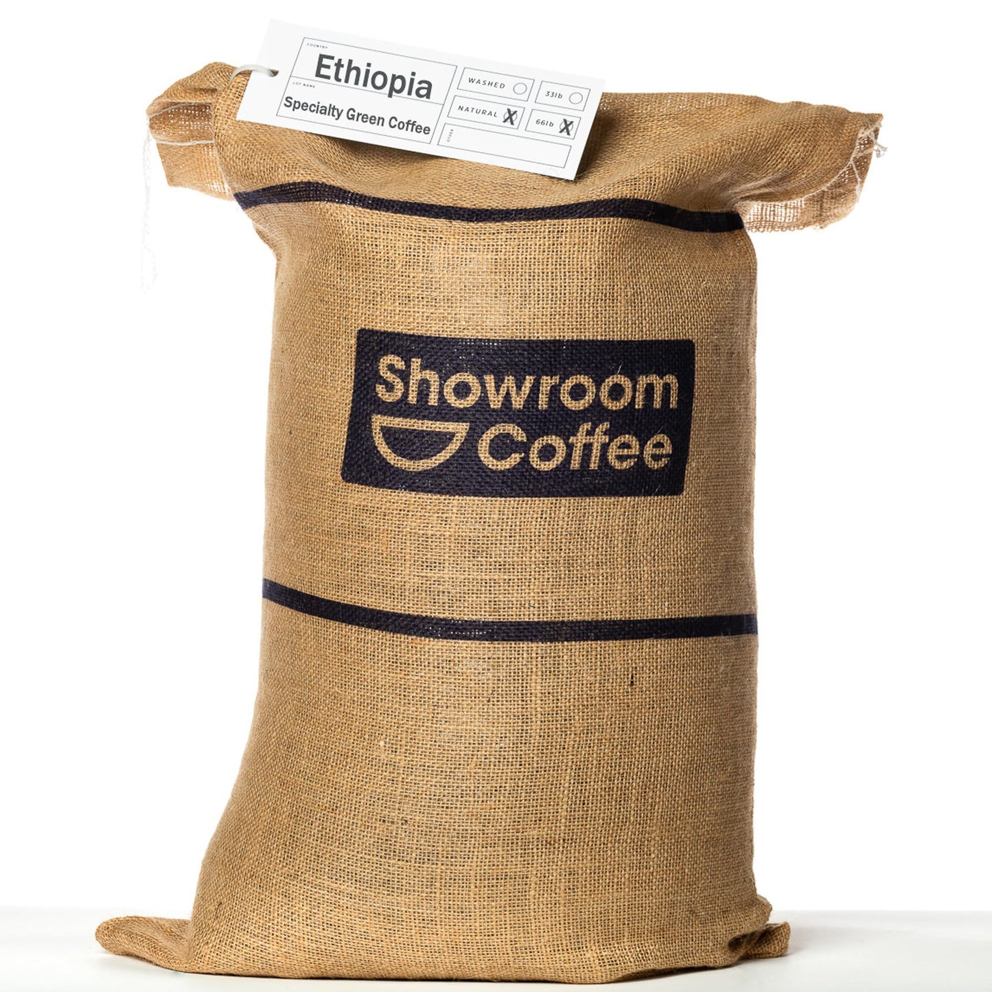Ethiopia Unroasted Specialty Green Coffee Beans - Single Origin 100% Arabica - Bulk Wholesale Pricing (66 Pound Bag /30kg)