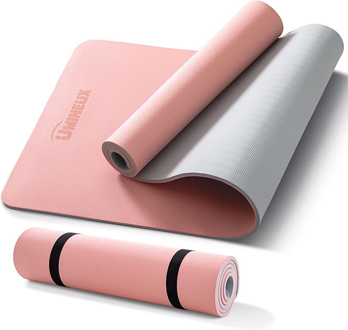 UMINEUX Extra Thick Yoga Mat, 10MM (2/5") Yoga Mat Non Slip, POE Yoga Mats for Women Men, 72"x24", Great for Workout, Yog...