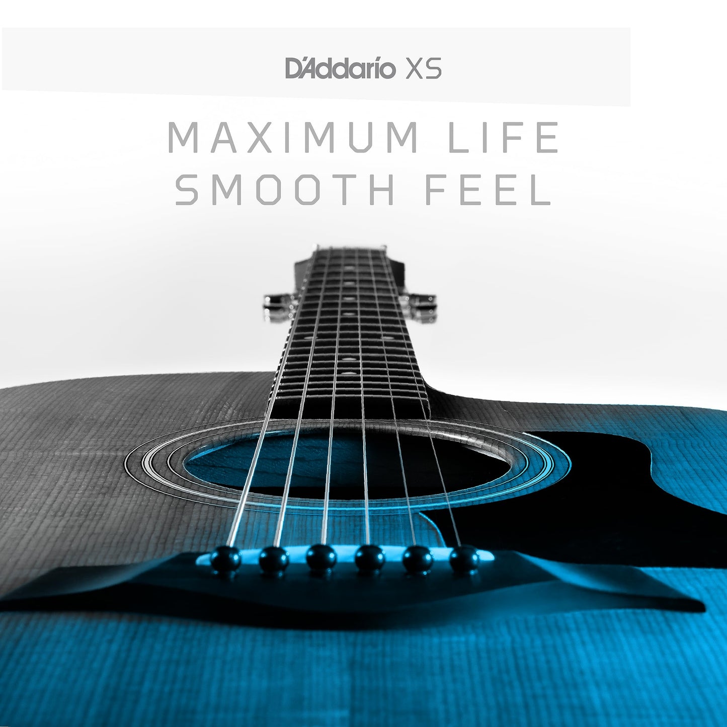 Daddario Acoustic Guitar Strings, Xs Phosphor Bronze Coated, Xsapb1047, Extra Light Gauge 10-47, 6-String Set, Pack Of 1