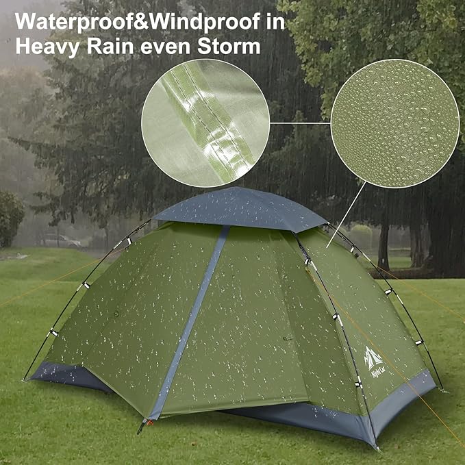 Night Cat Upgraded Backpacking Tents 1 2 Persons Easy Clip Setup Camping Tent Adults Scouts Heavy Rainproof Compact Lightweight