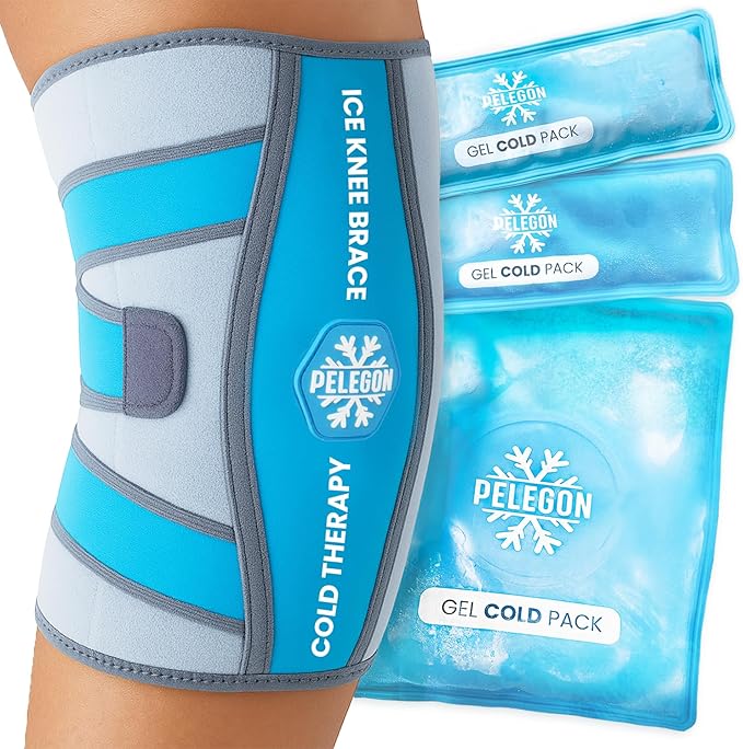 Knee Ice Pack Wrap (1 Pack) - Adjustable Ice Pack for Knees Surgery, Replacement, Arthritis Pain, ACL, Sports Injuries, Po...