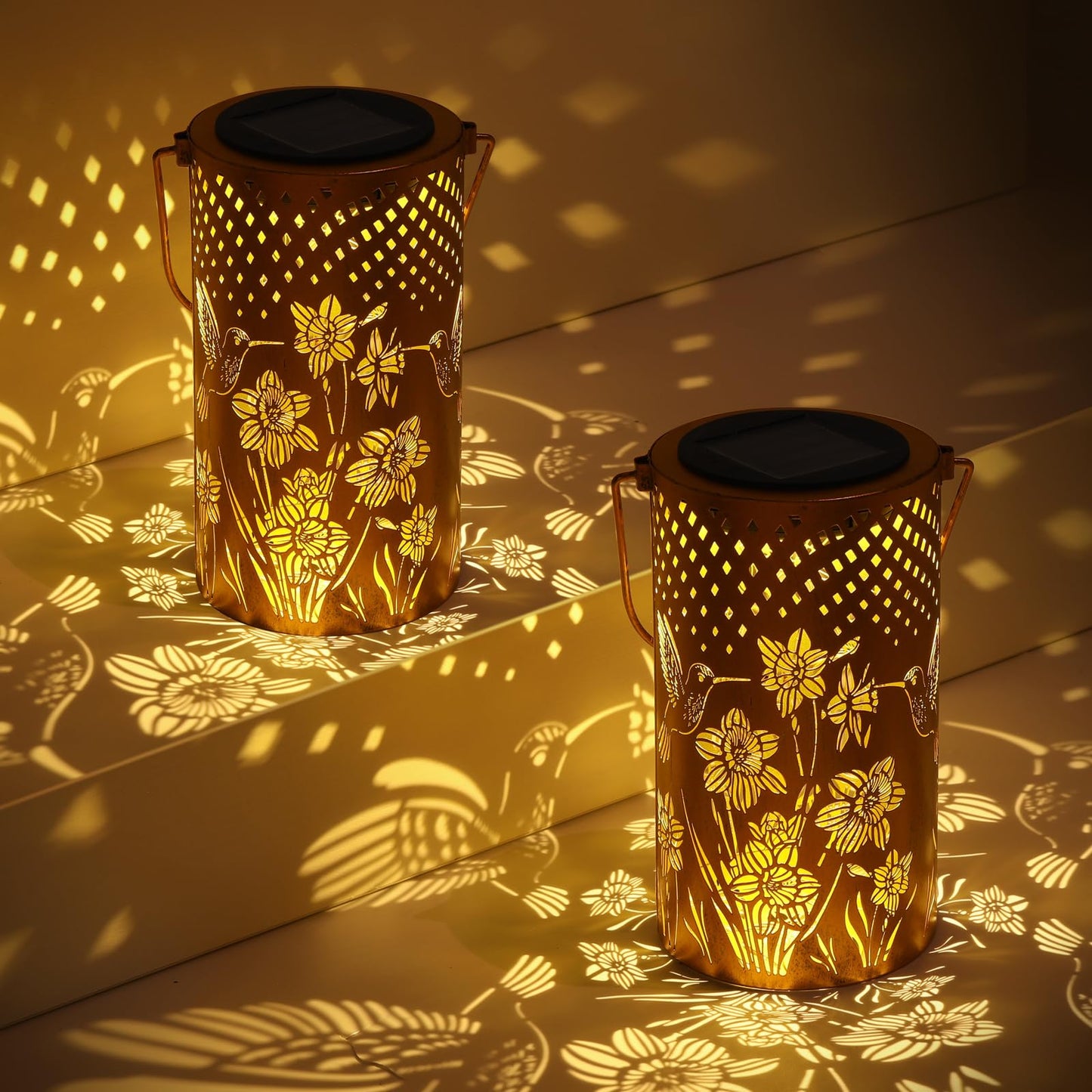2Pack Hummingbird Solar Light  Birthday Gift For Women  Men  MotherS Day  Thanksgiving  Christmas  New Year Gift. Outdoor Waterproof Lights Hanging Patio Garden Decoration  Outdoor Backyard